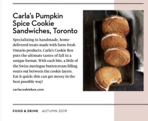 LCBO Food Drink Magazine Carlas Cookie Box
