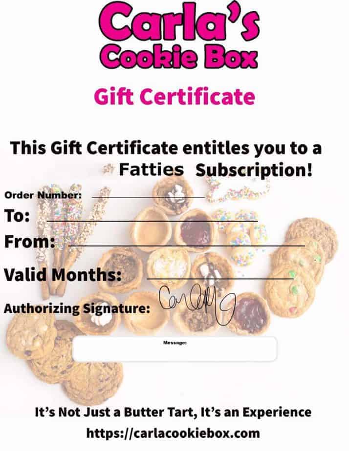 Fatties Gift Certificate