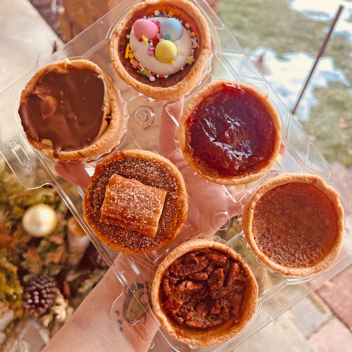 Seasonal Butter tarts on thank you page